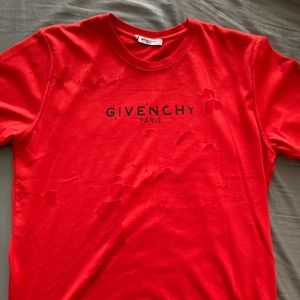 GIVENCHY PARIS DESTROYED T-SHIRT